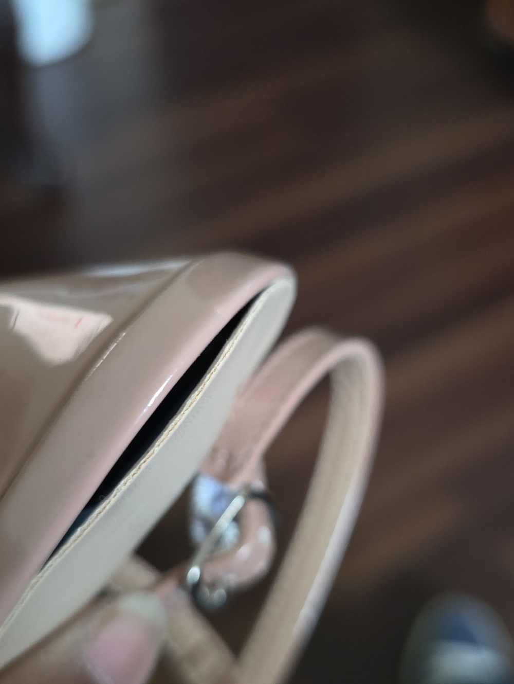 Nude Patent Pointed-Toe Slingback Heels NWOT - Picture 7 of 7